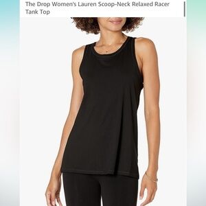 Relaxed racer tank top